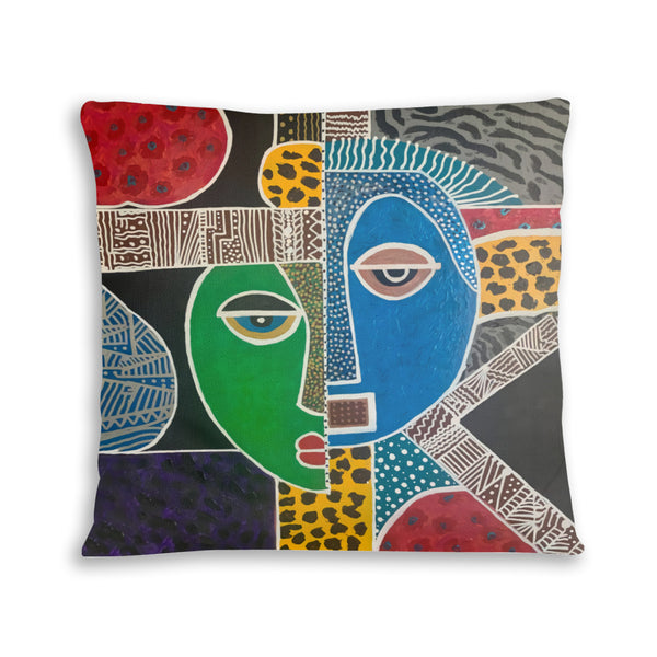 Passa Passa - Contemporary African artwork pillow