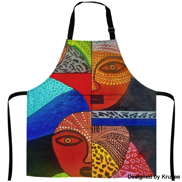 African Culture Art Apron - 3 27Inch X 29Inch Aprons