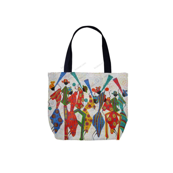 African Culture Art Printcanvas Tote Bag White / One Size