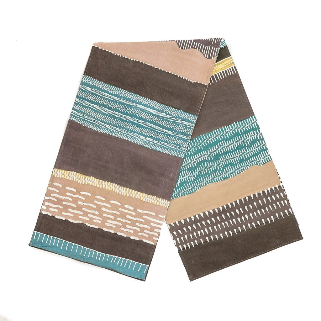 Table Runners Boho Teal Multiprint Krukee