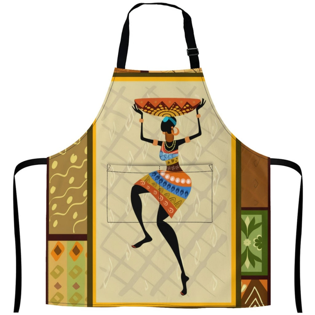 10376145-African-Girl-Dressed-In-A-Decorative White / One Size