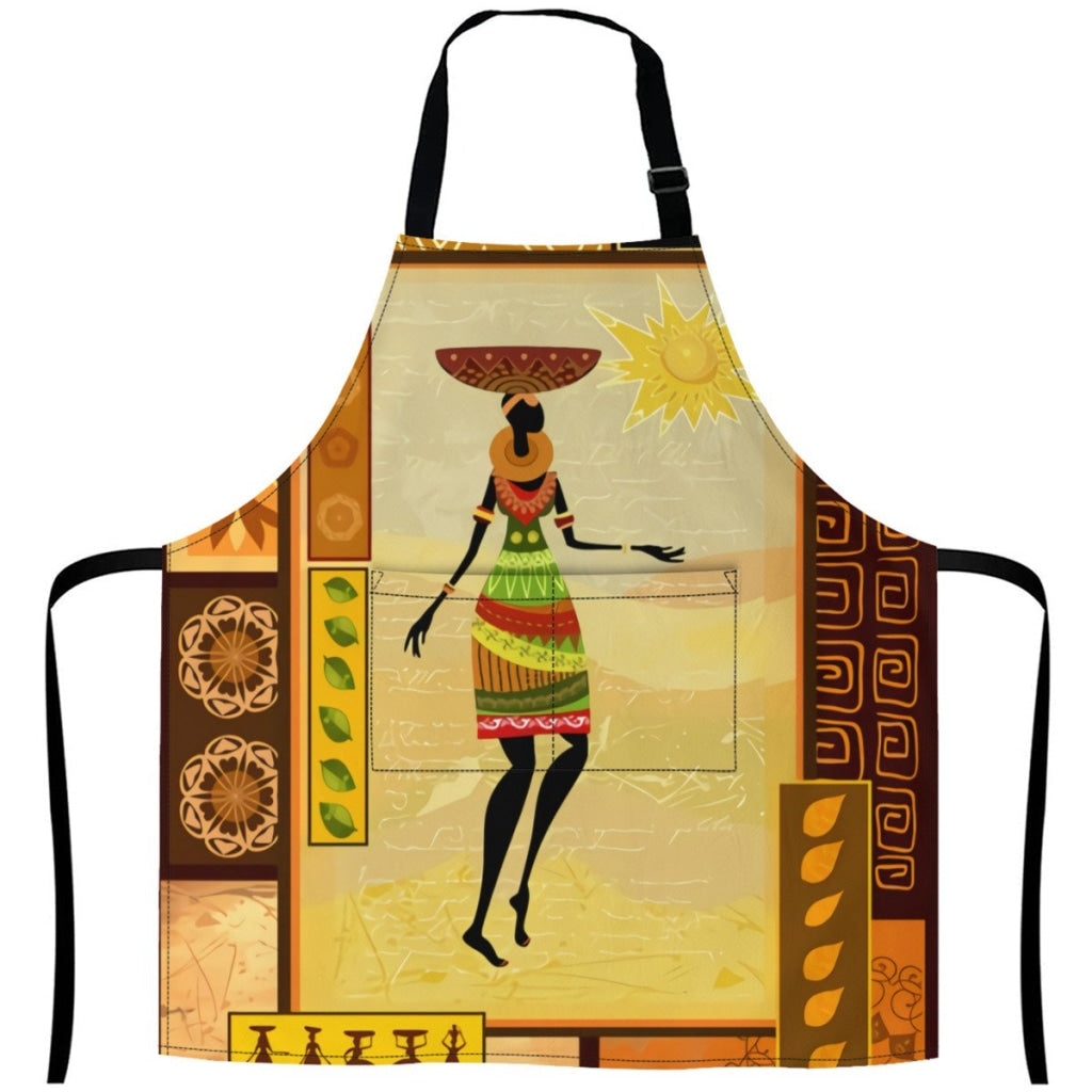 10376155-African-Girl-Dressed-In-A-Decorative White / One Size