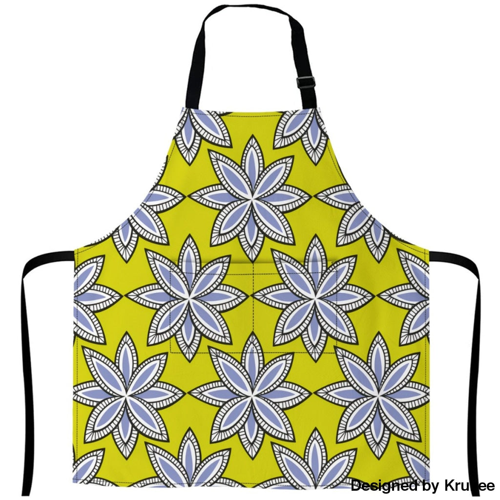 10413094-Seamless-Floral-Pattern-With-Stylistic-Petals-On-Green White / One Size