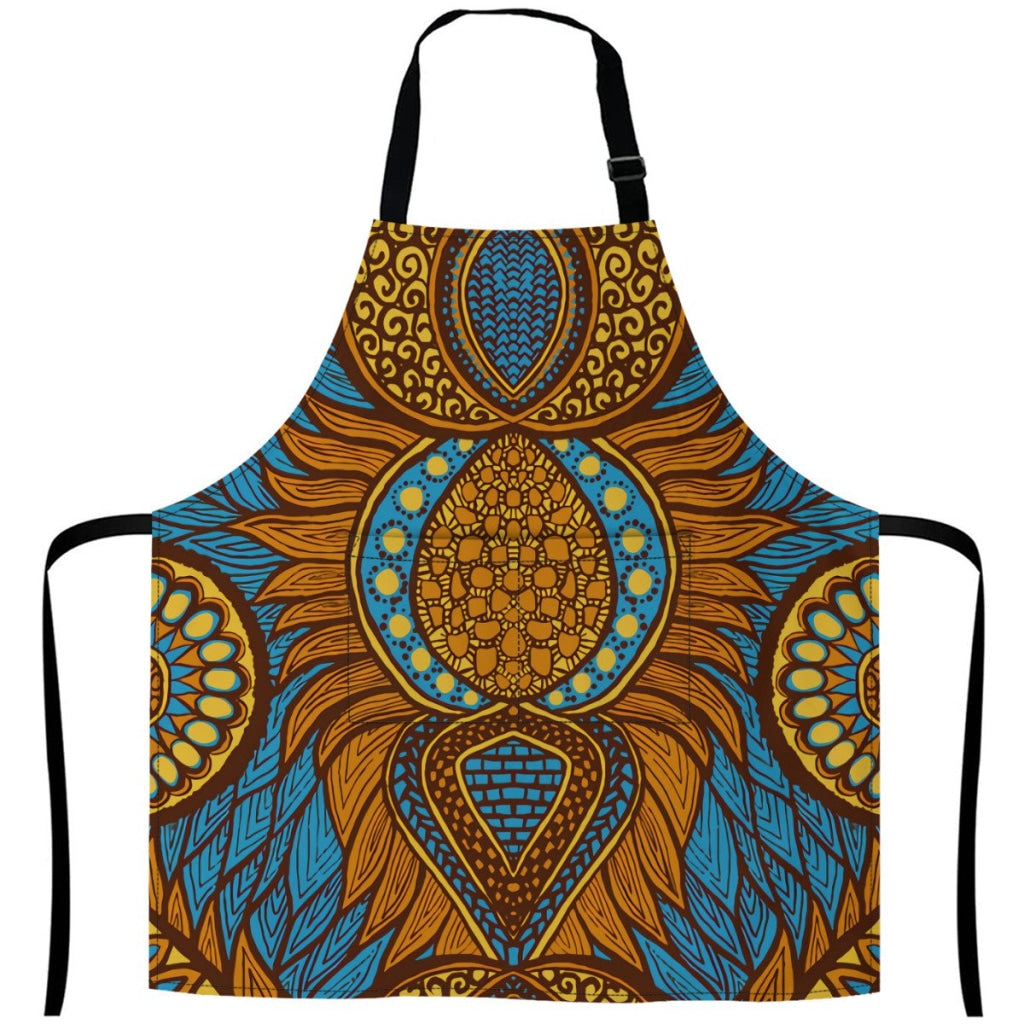 124039841-African-Print-In-Blue-Orange-And-Yellow-Colors-Colorful-Ethnic-Seamless-Pattern White /