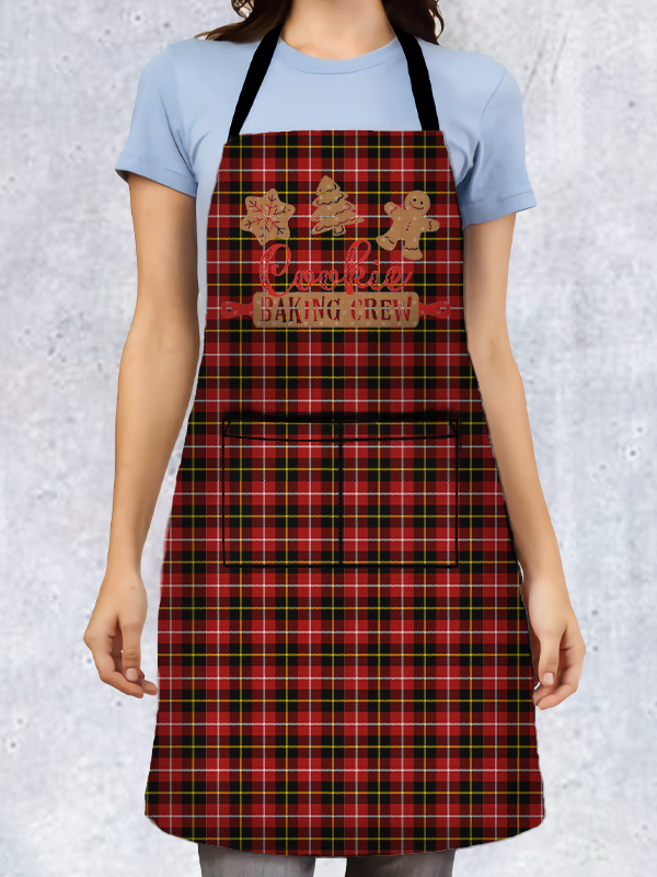 Christmas Plaid Apron