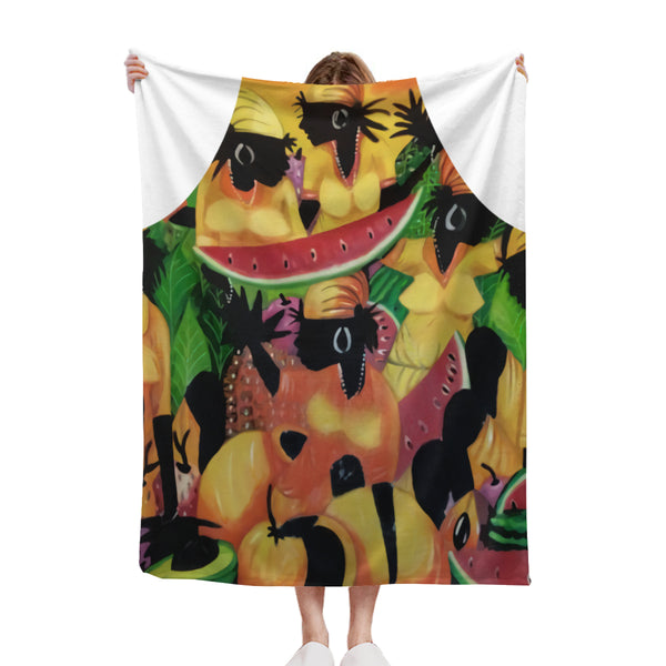 African artwork blanket - Fruits