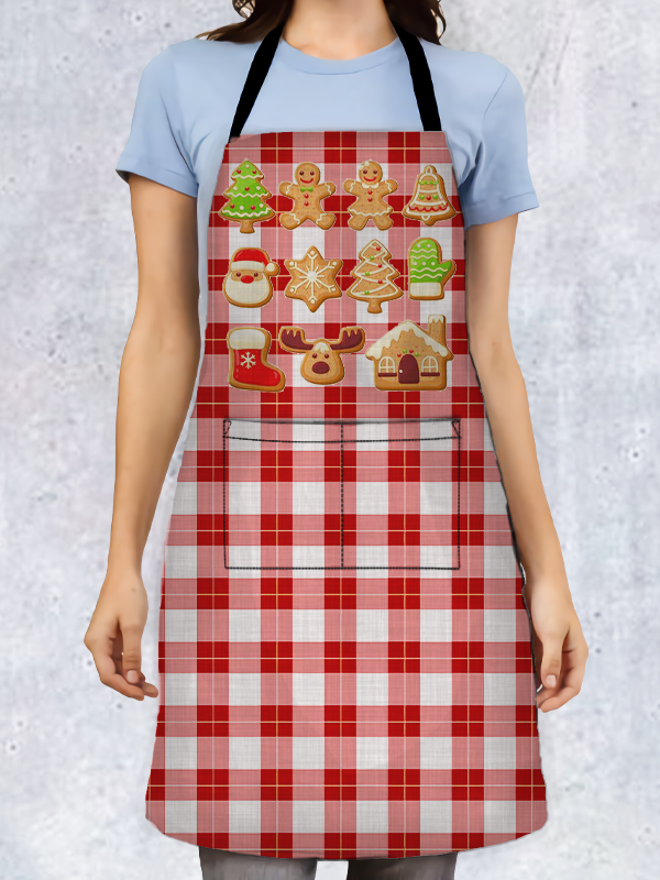 Christmas Plaid Apron
