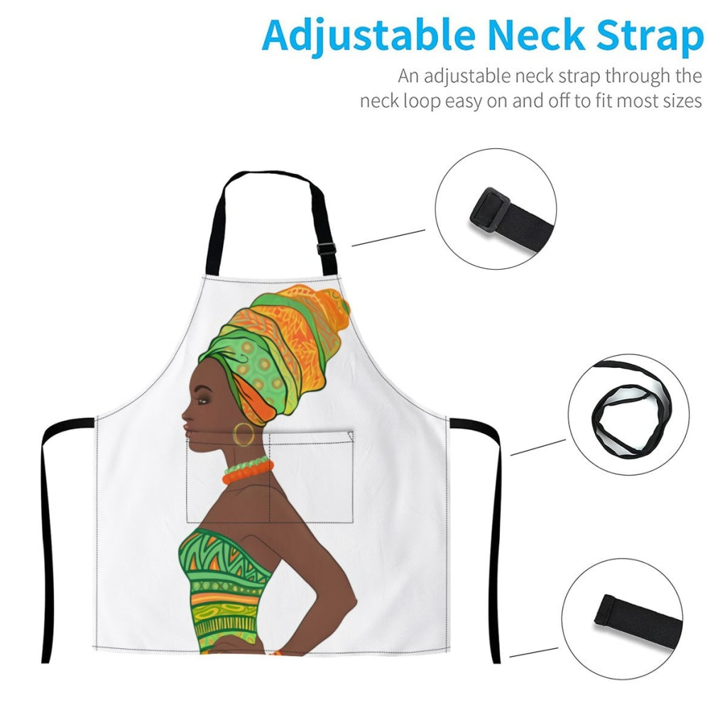 43449351-Portrait-Of-Beautiful-African-American-Woman-In-Turban-And-Bandage-Dress-Profile-View