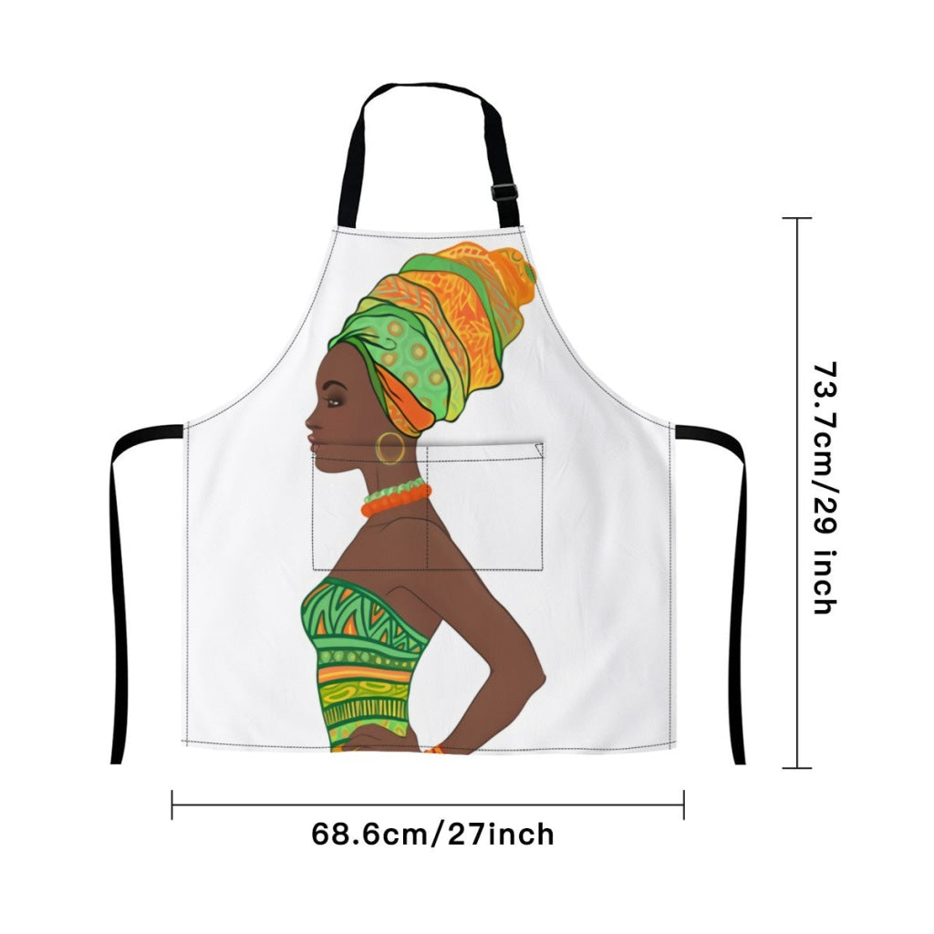 43449351-Portrait-Of-Beautiful-African-American-Woman-In-Turban-And-Bandage-Dress-Profile-View