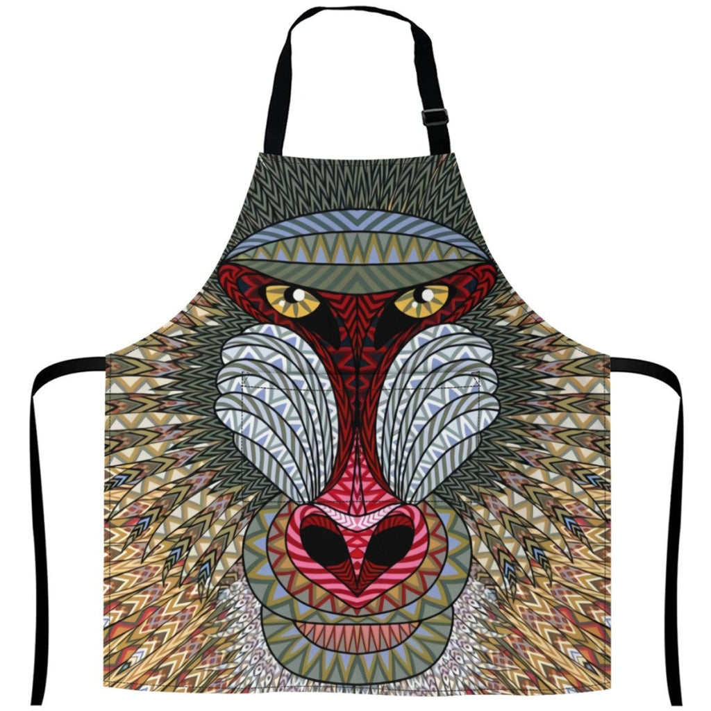 45934930-Mandrill-Monkey-Head-Artistic-Illustration-Of-Animal-Portrait White / One Size