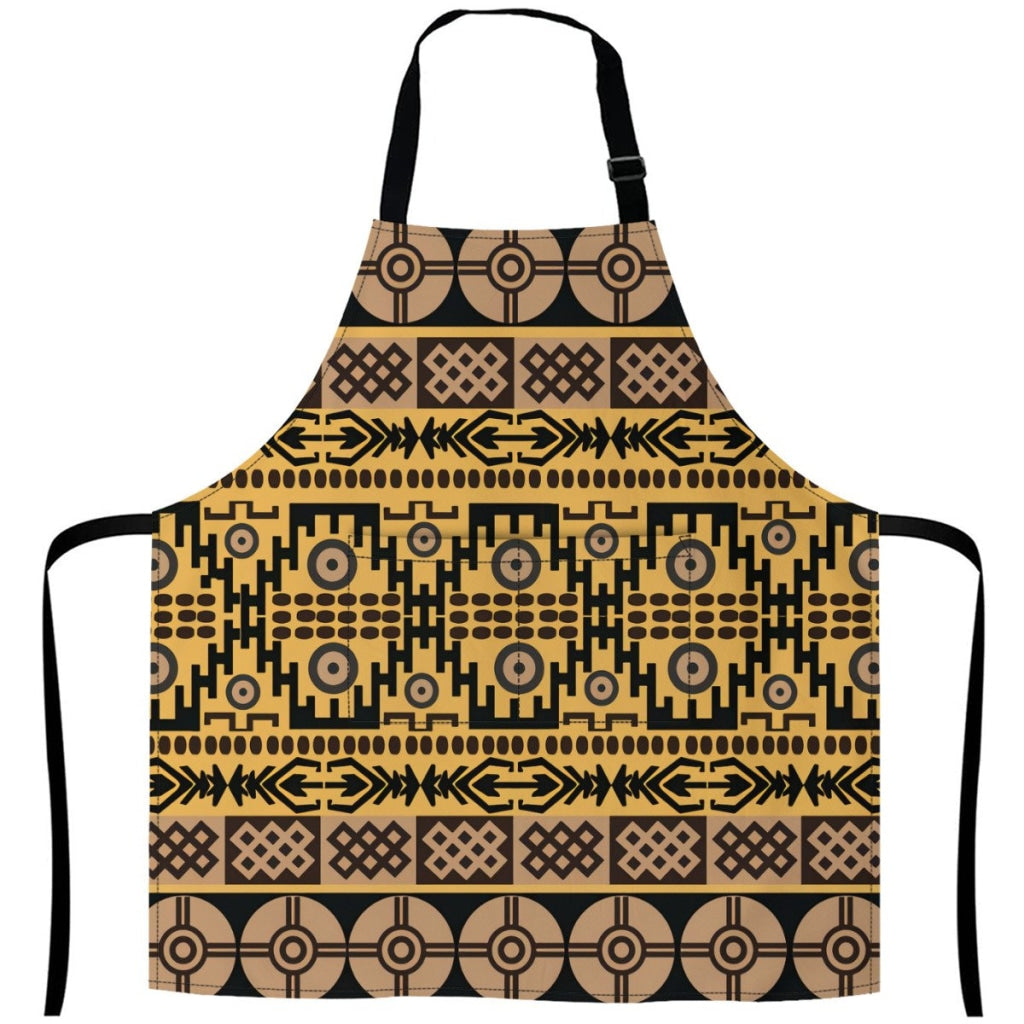 7032694-Ethnic-Pattern-With-African-Symbols-Ornaments White / One Size