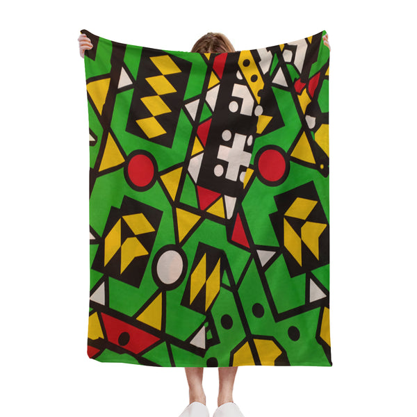 African artwork blanket - Colors