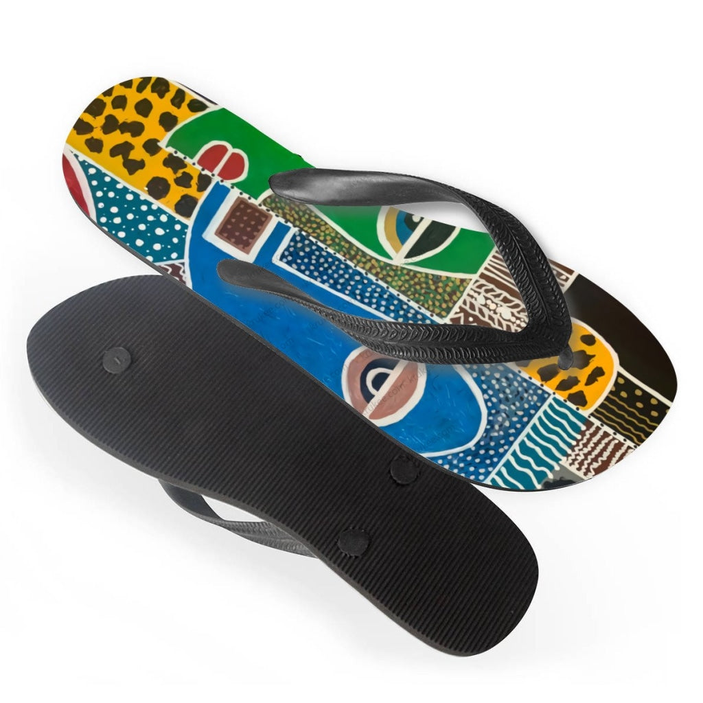 African Art Flips Flops