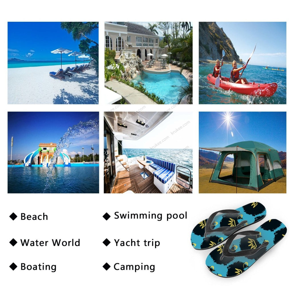 African Art Flips Flops