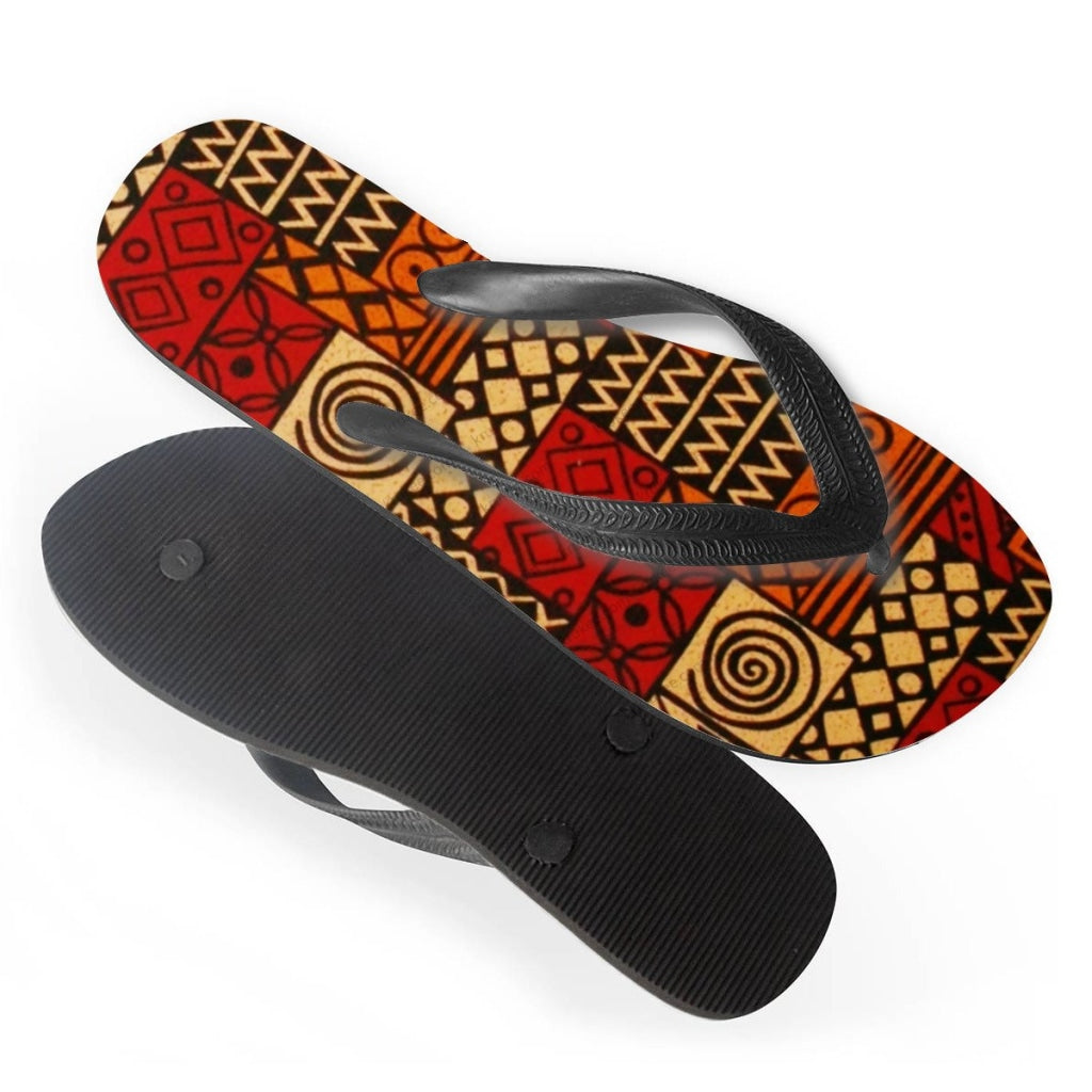 African Art Flips Flops