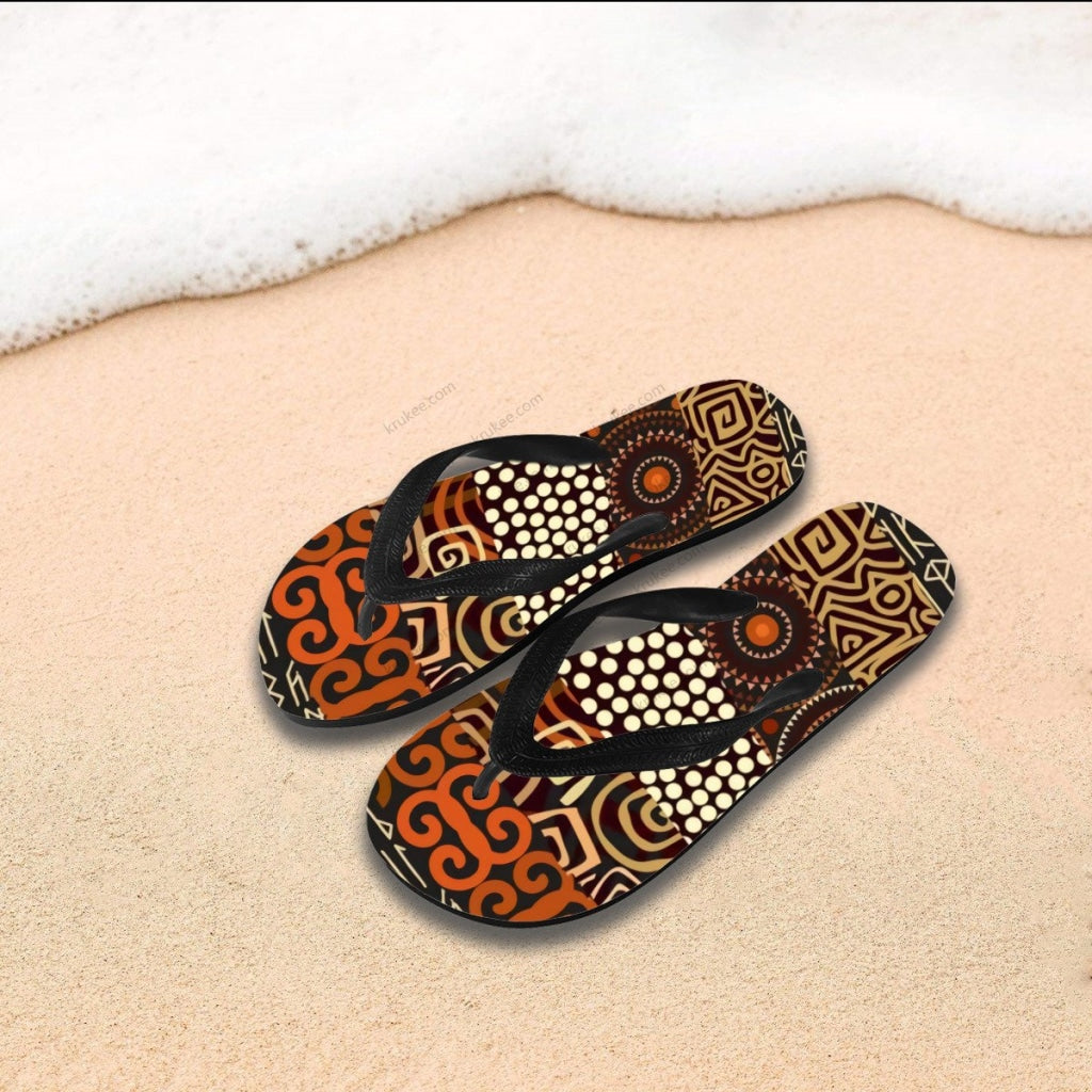 African Art Flips Flops