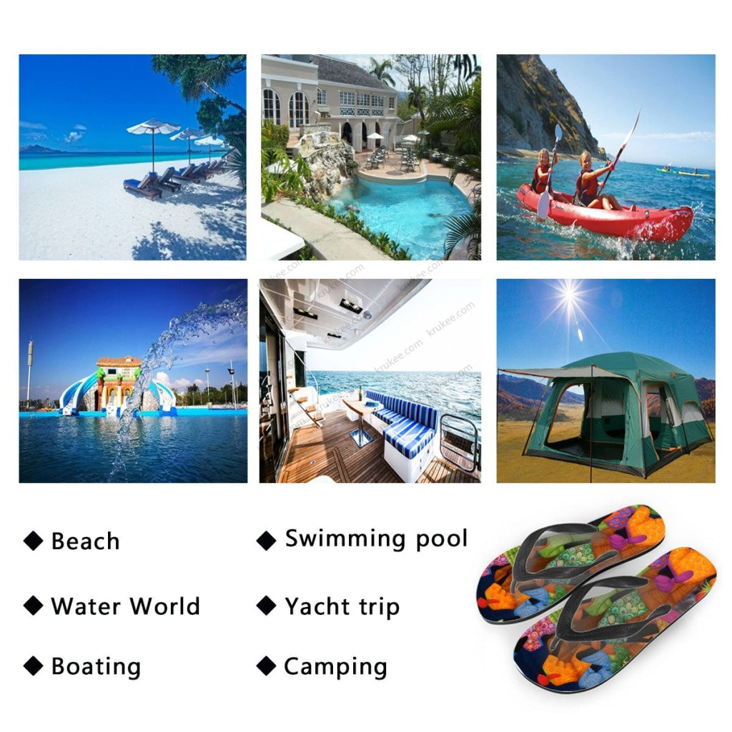 African Art Flips Flops