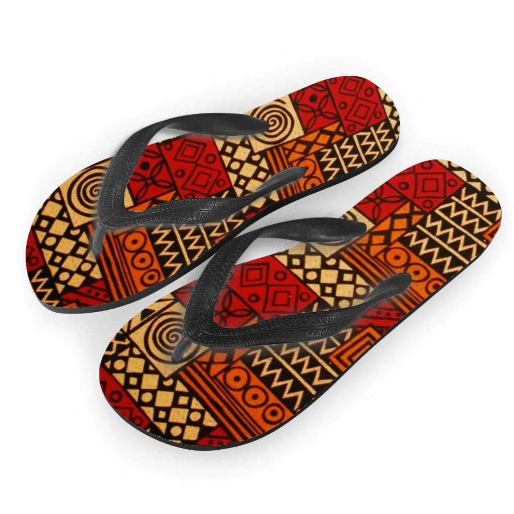 African Art Flips Flops