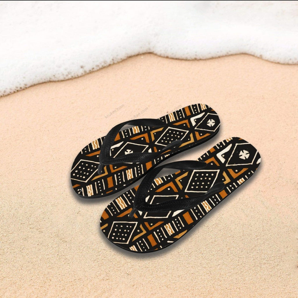 African Art Flips Flops