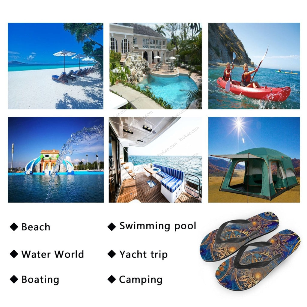 African Art Flips Flops