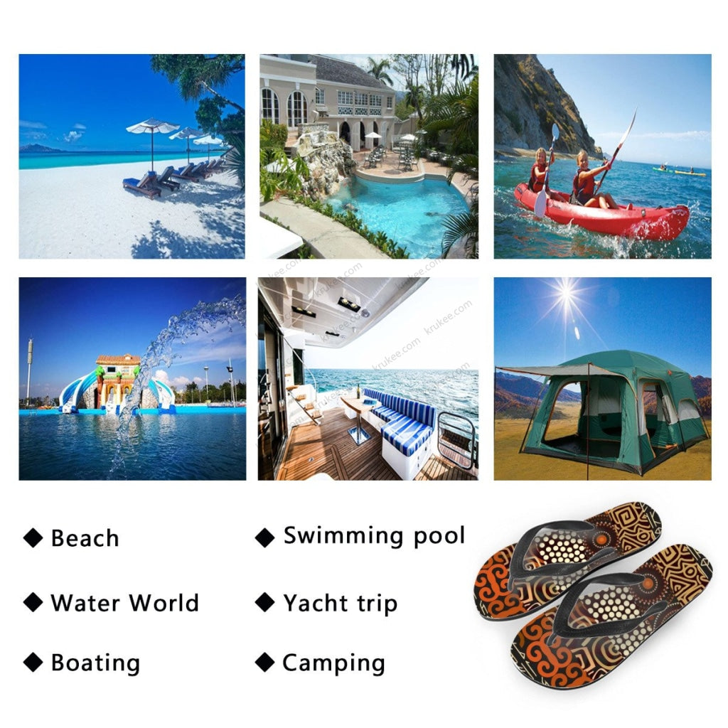 African Art Flips Flops