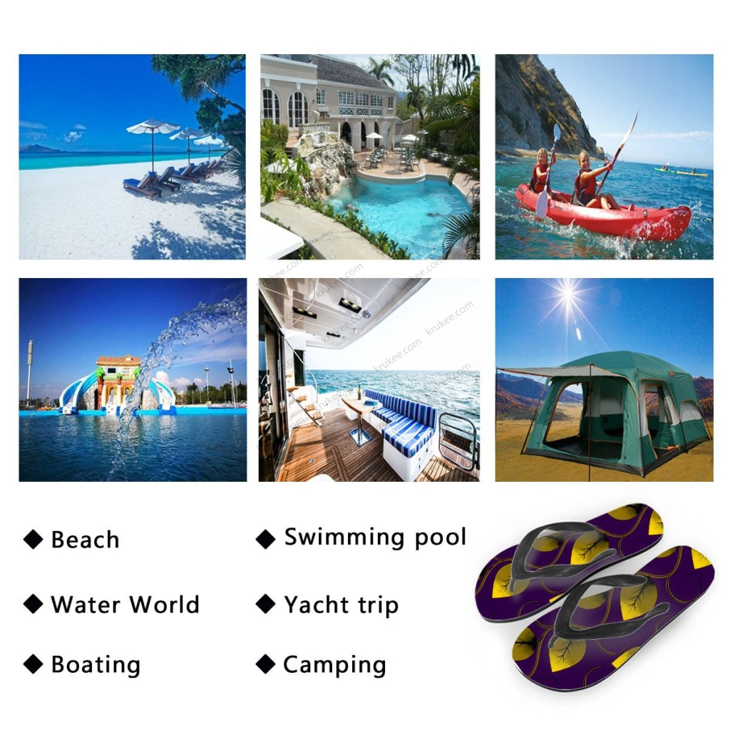 African Art Flips Flops