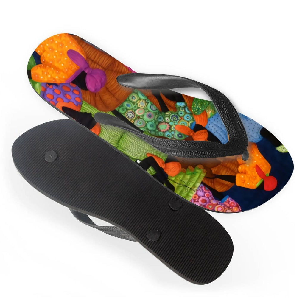 African Art Flips Flops