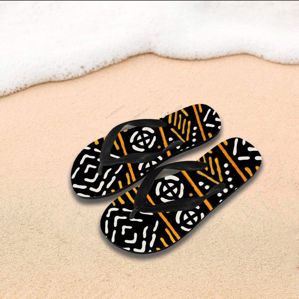 African Art Flips Flops