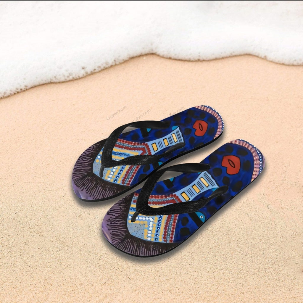 African Art Flips Flops