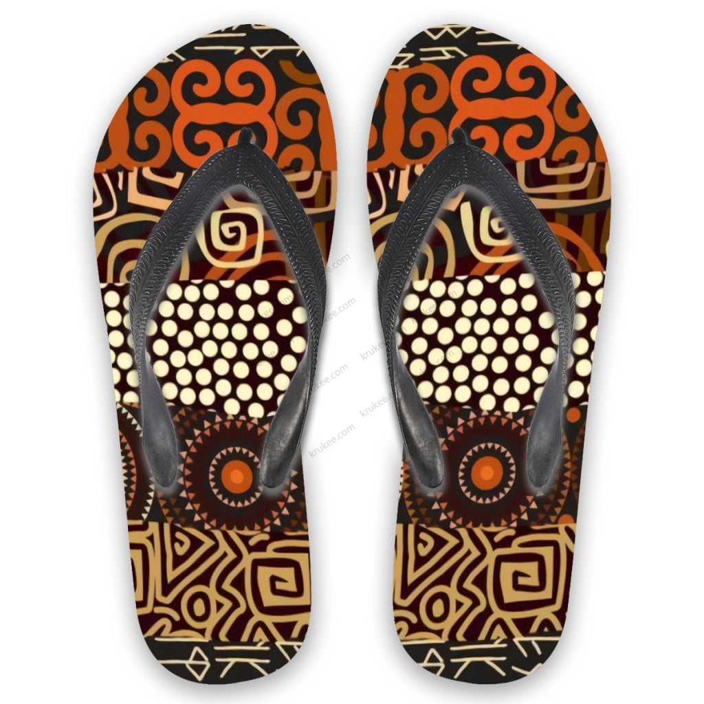 African Art Flips Flops S