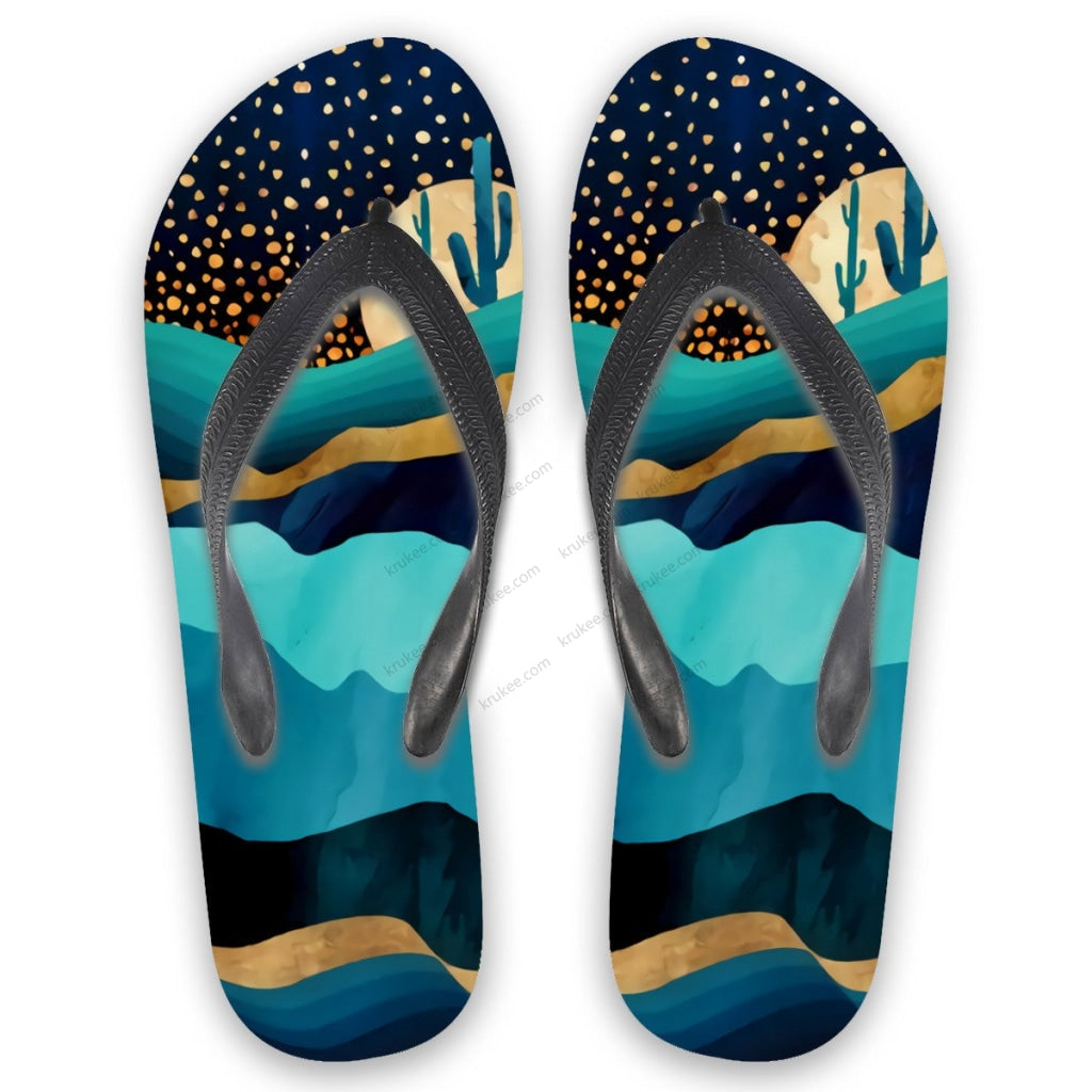 African Art Flips Flops S