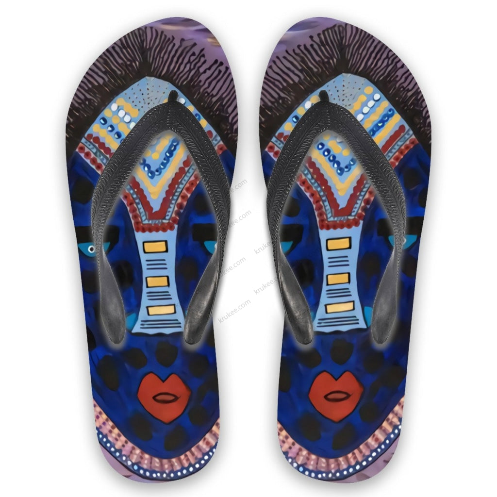 African Art Flips Flops S