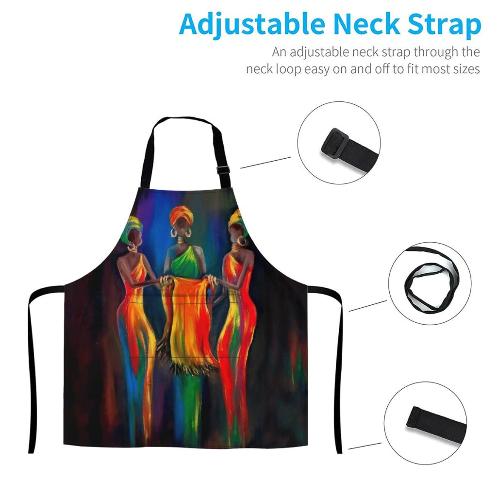 African Artwork Apron - Colorful