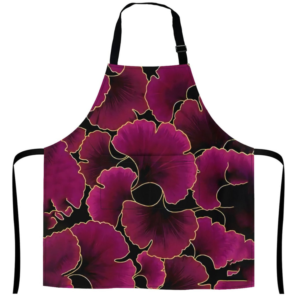African Artwork Apron - Ginko 2 White / One Size