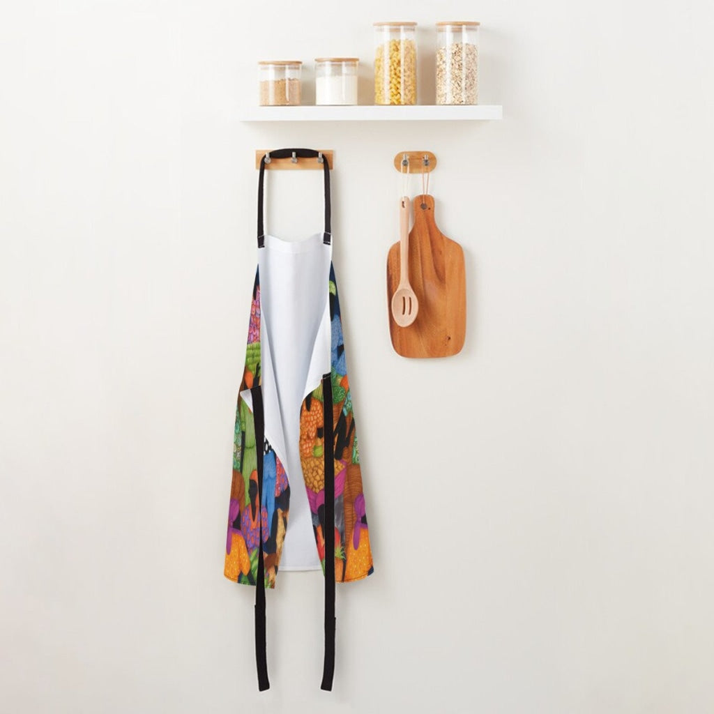 African Artwork Apron - Market