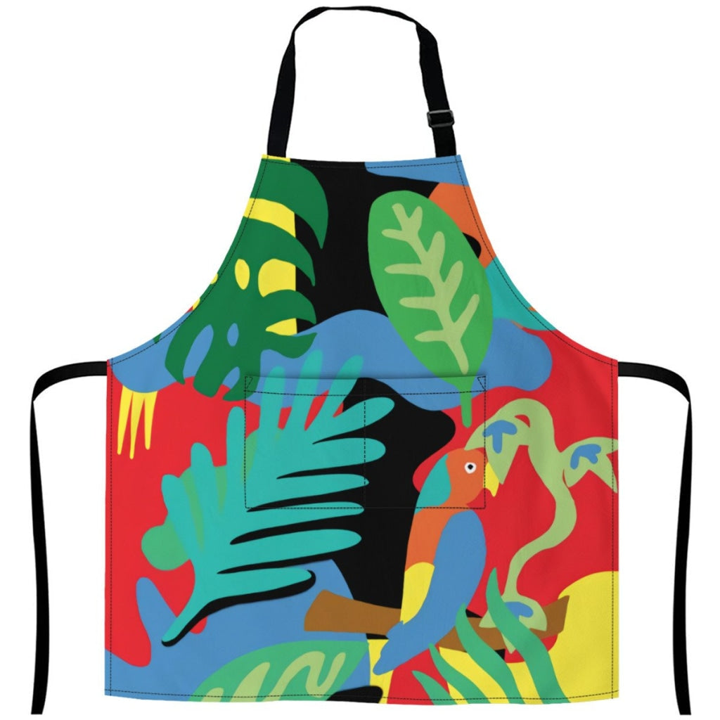 African Artwork Apron - Morning White / One Size