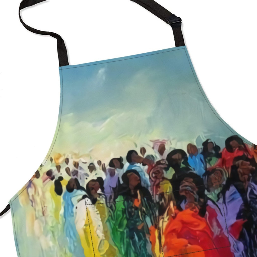 African Artwork Apron - River