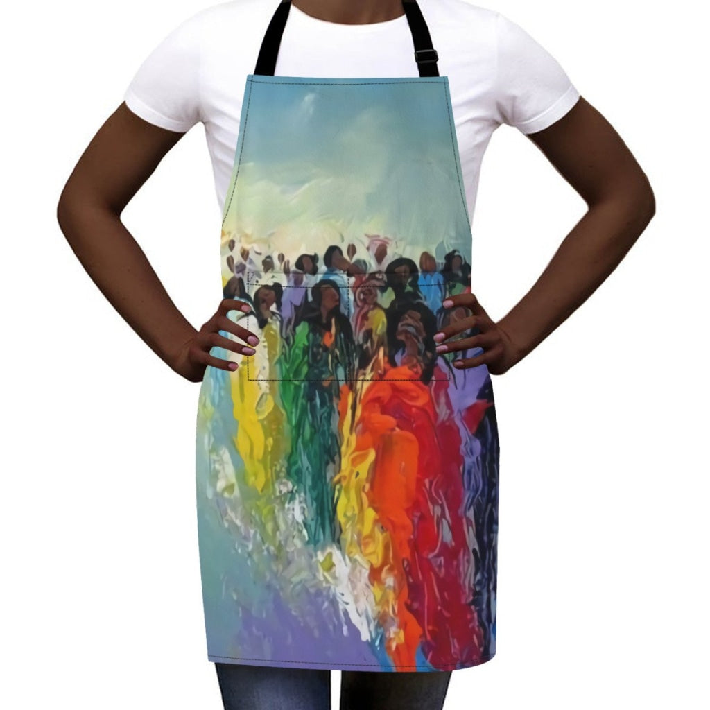 African Artwork Apron - River
