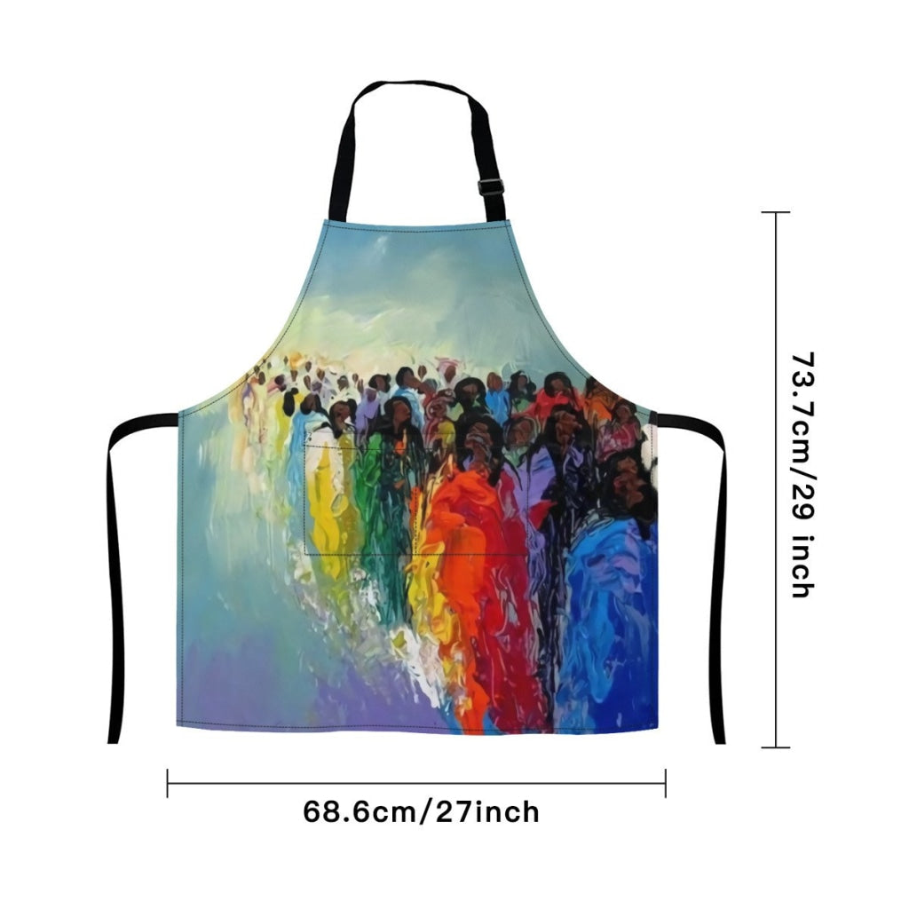 African Artwork Apron - River