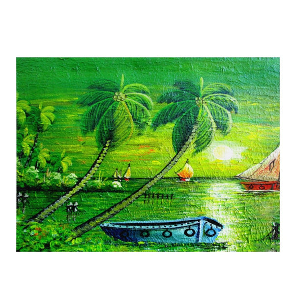 African Artwork Apron - The Boat Microfiber Drying Mat White / One Size