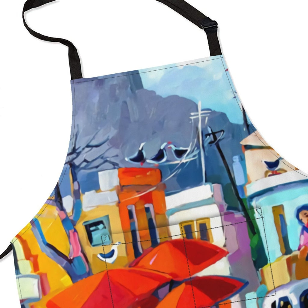 African Artwork Apron - The Market