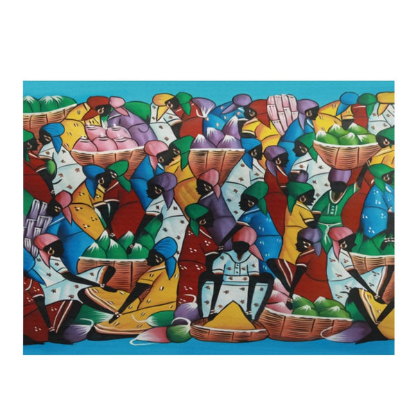 African Artwork Apron - The Rainbow Market Microfiber Drying Mat White / One Size