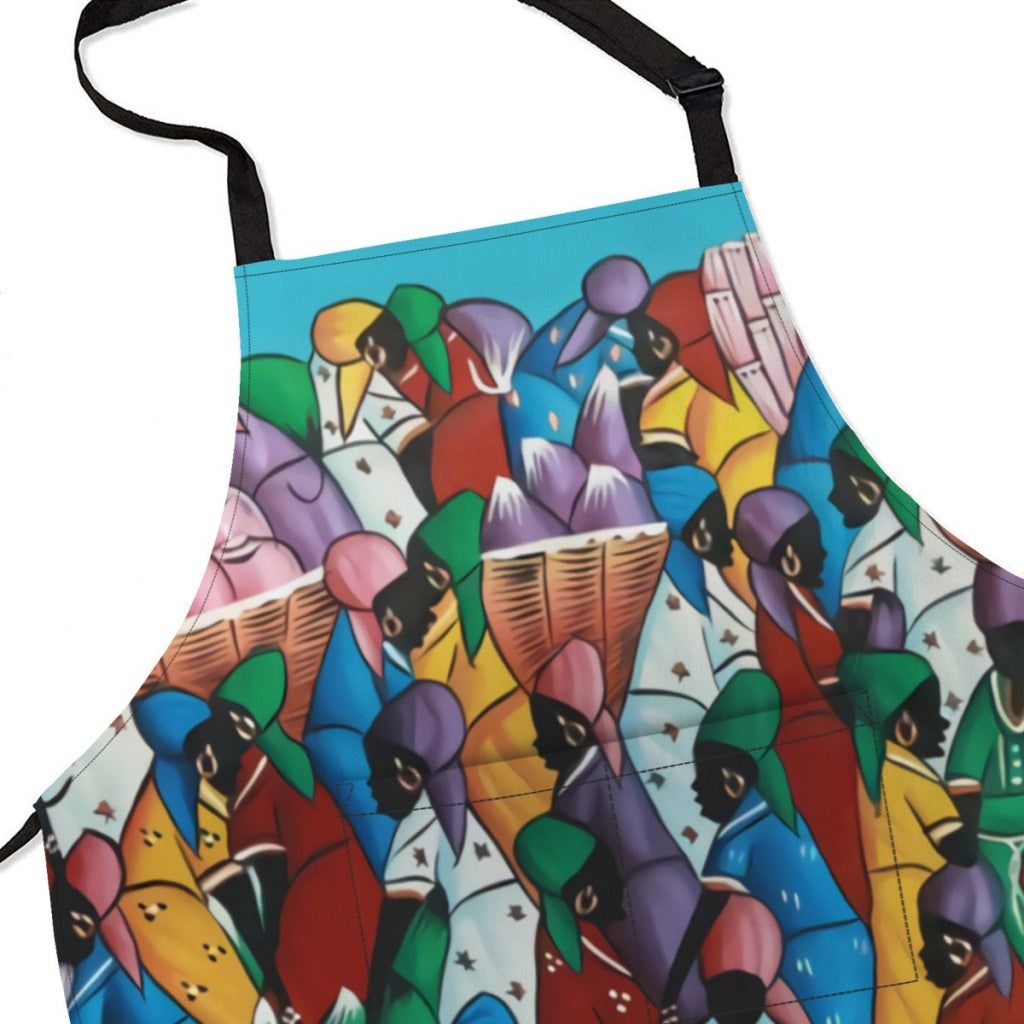 African Artwork Apron - The Rainbow Market
