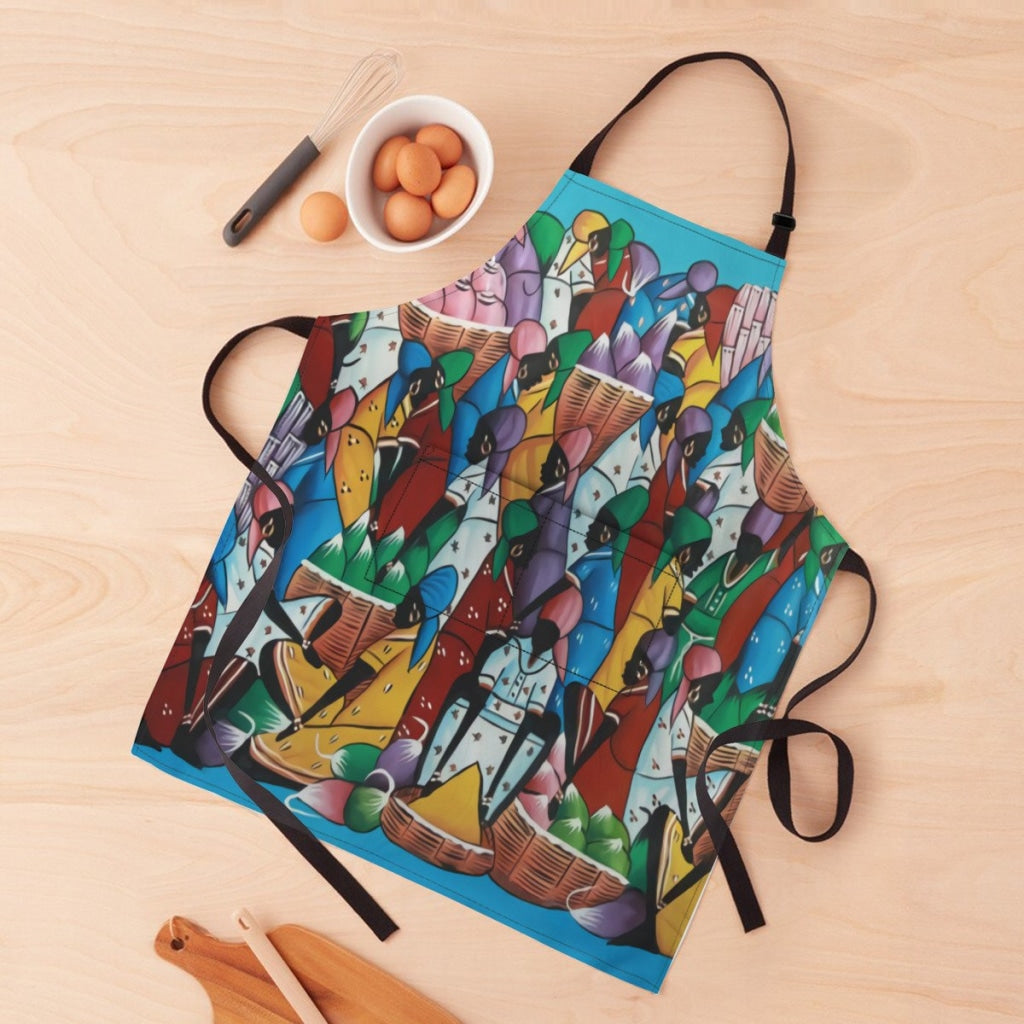 African Artwork Apron - The Rainbow Market