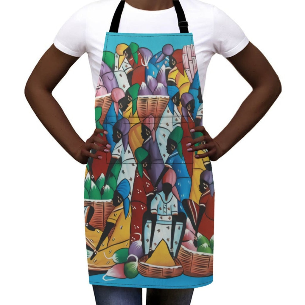 African Artwork Apron - The Rainbow Market