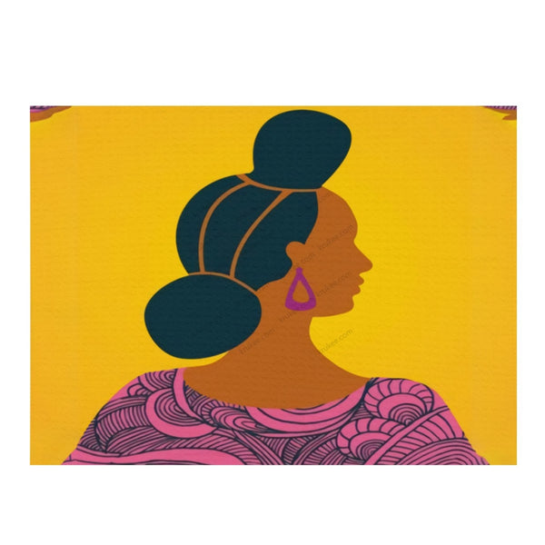 African Artwork Apron - Women 2 Microfiber Drying Mat White / One Size