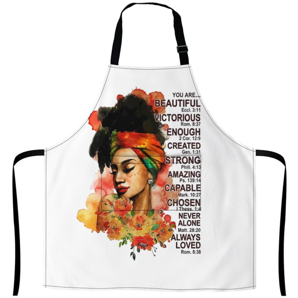 African Artwork Apron - You Are White / One Size