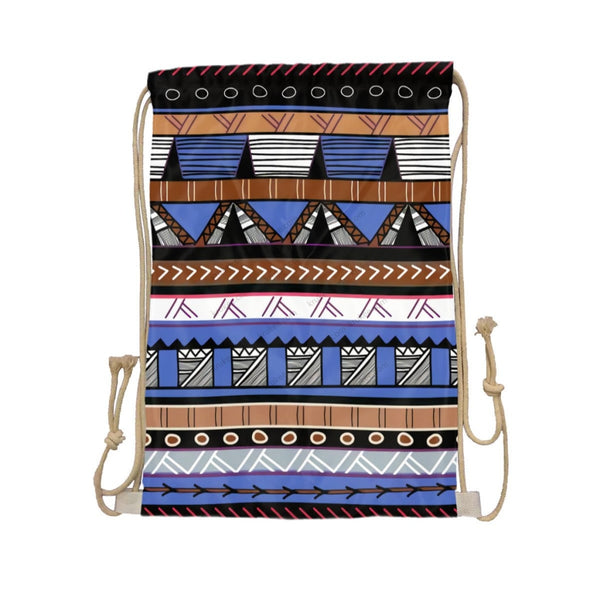 African Artwork Apron - Culture 18 Drawstring Pocket White / One Size