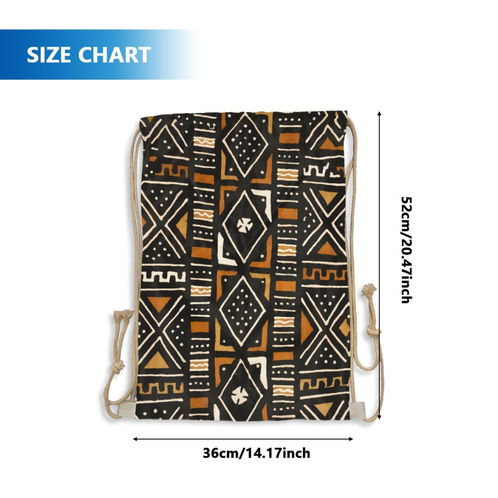 African Artwork Apron - Culture Drawstring Pocket