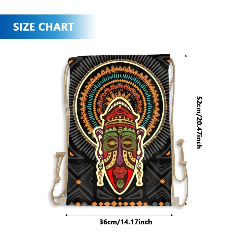 African Artwork Apron - Culture 28 Drawstring Pocket